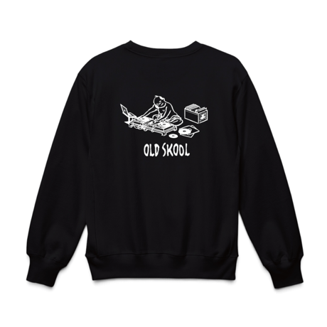 OLD SKOOL 皿回 CREW SWEAT (RUTSUBO×YU SUDA）