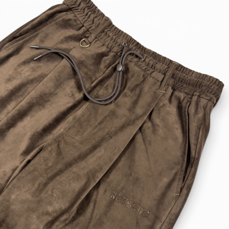LUX SUEDE WIDE EASY PANTS
