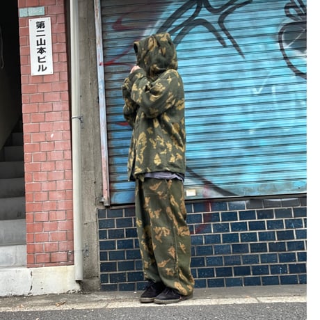 [USED] 70's ソビエト軍　カモ柄メッシュ TOPS+PANTS