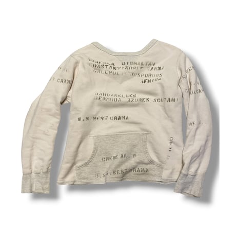 [USED] "DENIM DUNGAREE" ステンシル SWEAT