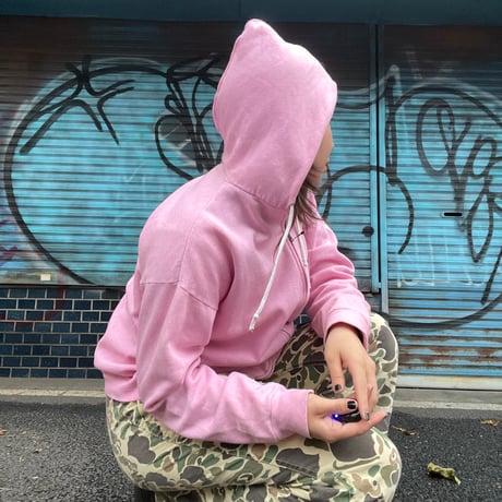 [USED]  P!NK ZIP PARKA🩷