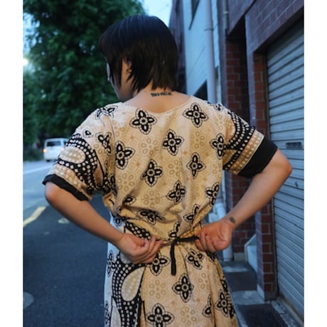 [USED]民族柄COTTONワンピース