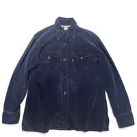 [USED] Levis for Gals “BIG E” ネイビー💙コーデュロイシャツ