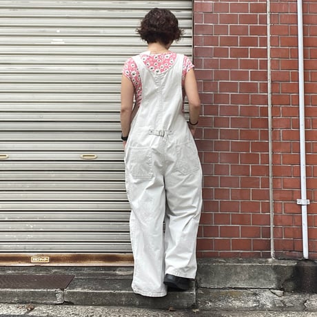 [USED] アイボリー♡Cotton OVERALL