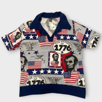 [USED] vintageリンカーンプリントポロ🇺🇸