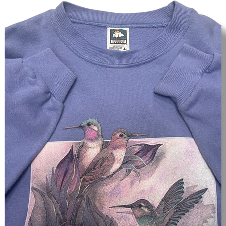 [USED] 90's お花とハチドリSWEAT SWEAT