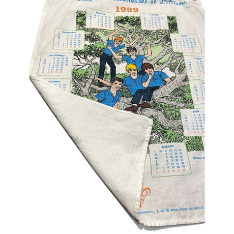 [USED] 1989 BOY SCOUTS ファブリック カレンダー