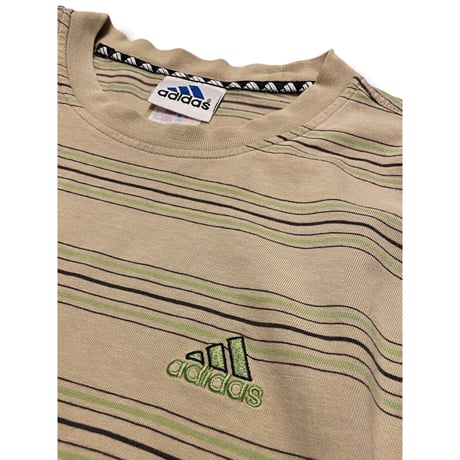 [USED] Later 90's adidas ボーダー  Tee