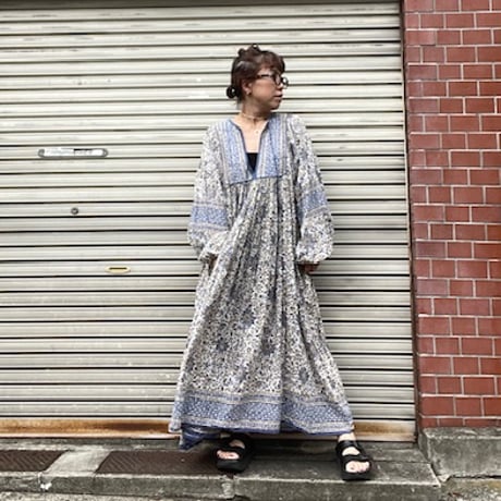 [USED]  インド綿ロングワンピース ♡