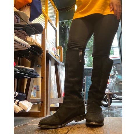 [USED]”CAMPER “Black suede long boots♡