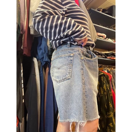 [USED] Levis 501 CUTOFF DENIM  W35