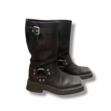 [USED] "VAGAVOND" REALレザー リングブーツ size38/24.5cm