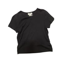 [USED]  Ladys BLACK リブ Tee