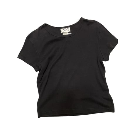 [USED]  Ladys BLACK リブ Tee