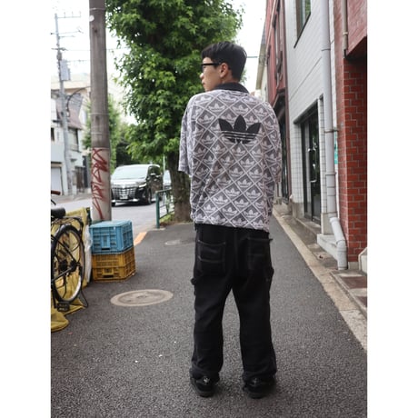 [USED] 90's EURO adidas ハーフZIP POLO