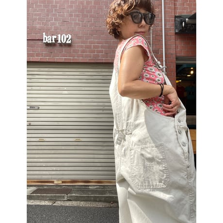 [USED] アイボリー♡Cotton OVERALL
