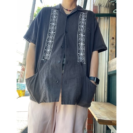 [USED] 100% AGAVE キューバシャツ