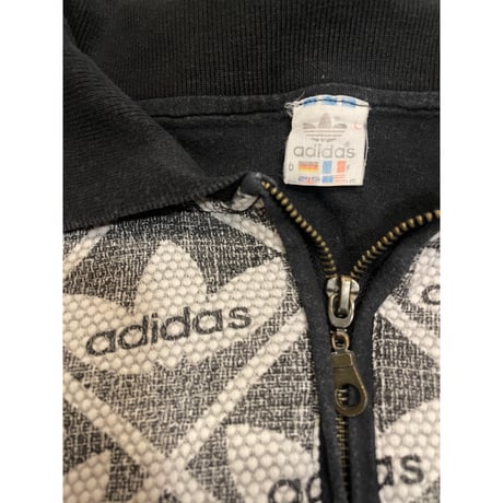 [USED] 90's EURO adidas ハーフZIP POLO