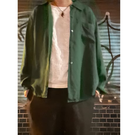 [USED] D.GREEN SILK SHIRTS