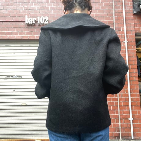 [USED] BLACK WOOL SHORT JKT BIGボタン