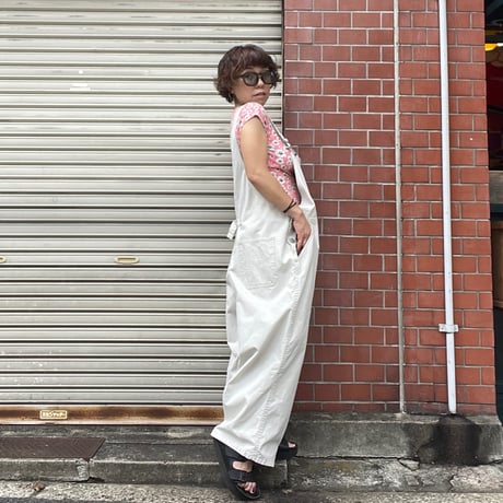 [USED] アイボリー♡Cotton OVERALL