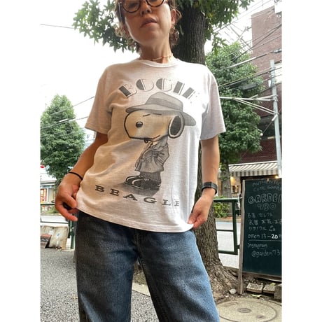 [USED] SNOOPY ”BOGIE BEAGLE” プリント Tee ♡