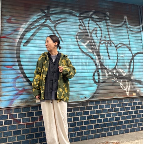 [USED] 70's ソビエト軍　カモ柄メッシュ TOPS+PANTS