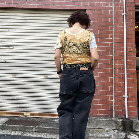 [USED] ねこ&レース tops