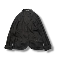 [USED] EURO BLACK LINEN JACKET