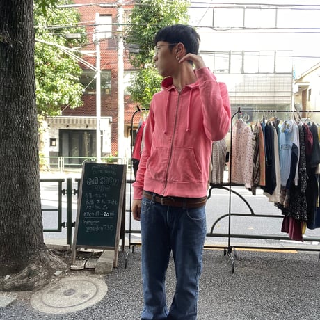 [USED]  PINK ZIP PARKA🩷