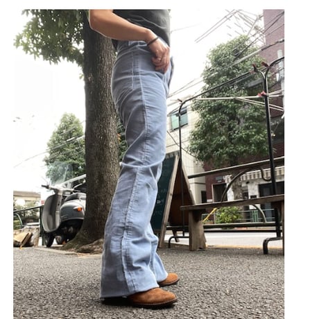 [USED]  70's〜80’s Levis 646 コーデュロイパンツ 水色