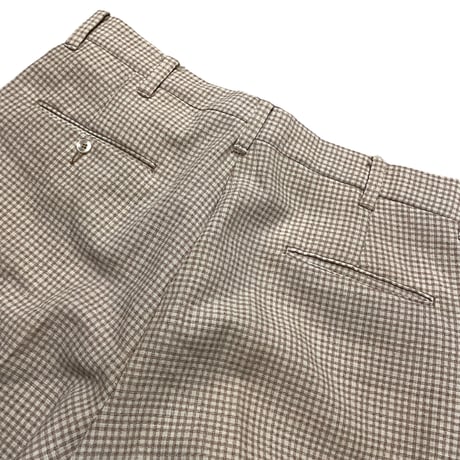 [USED] 70s J.C. Penney PLAID SLACKS (W34/L33)