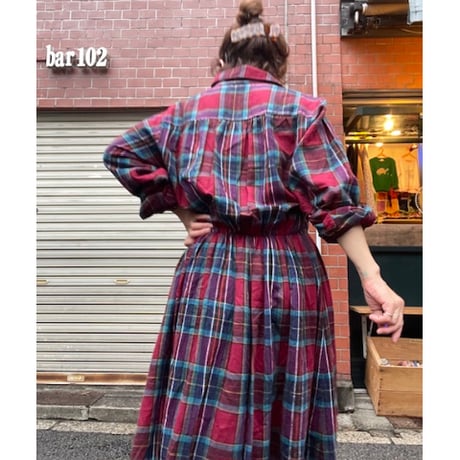 [USED]  LONG ネルワンピース