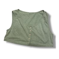 [USED] クロップドノースリーブtops