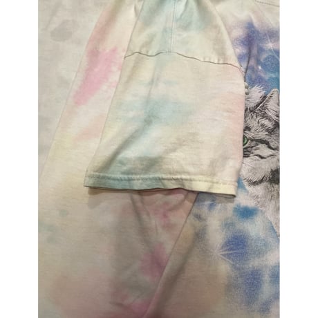 [USED] おネコさんタイダイプリントTee