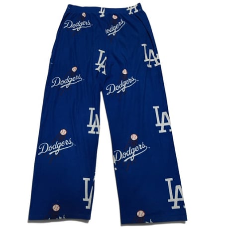 [USED] LA Dodgers⚾️総柄フリースパンツ