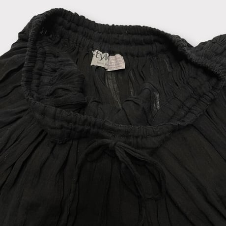 [USED] インド綿BLACK ロングスカート