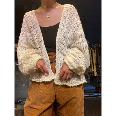 [USED] ふわっとローゲージニットカーディガン ♡