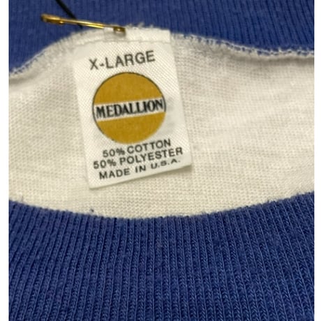 [USED] 80’s MEDALLION 3本ライントリムTee♡