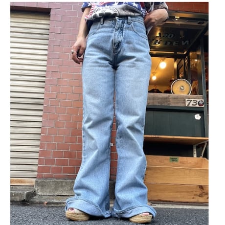 [USED]  fish bornフレアデニムパンツ