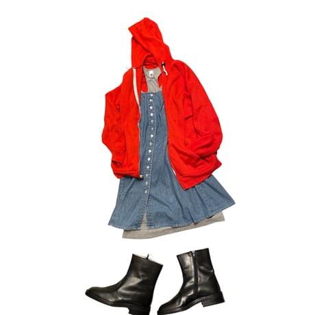 [USED] 70’s〜80's  vintage ZIP PARKA  "RED"