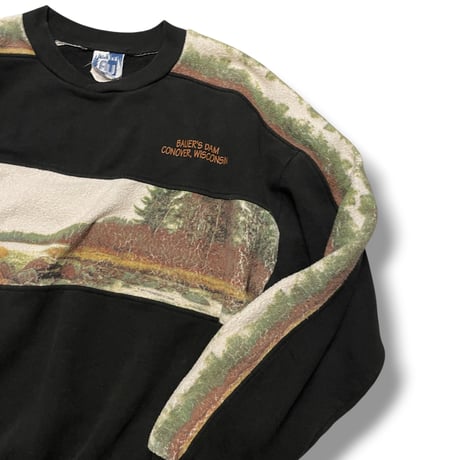 [USED] 90's ART UNLIMITED SPORTS "BAUER'S DAM" SWEAT