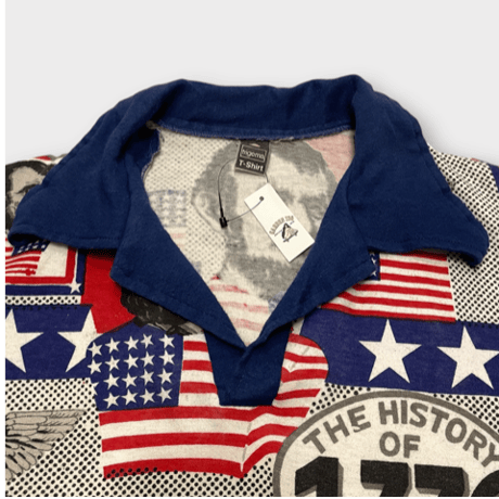 [USED] vintageリンカーンプリントポロ🇺🇸