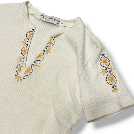 [DEADSTOCK] KILIWACH ワッフル 刺繍TOPS