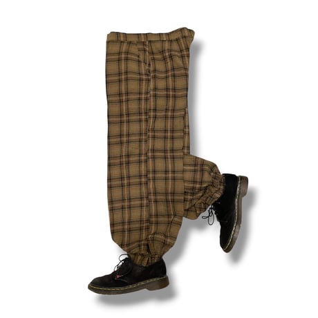[USED] 秋色ガーゼ CHECK パンツ