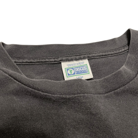 [USED]  OLD "DISCUS" ポケTee  フェードBLACK