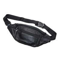[USED］BLACK LEATERウエストPOUCH