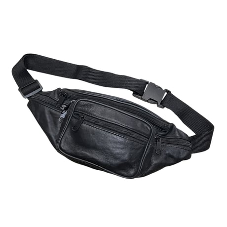 [USED］BLACK LEATERウエストPOUCH