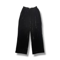 [USED] madein ITALY 🇮🇹 BLACK🖤 ベロアパンツ