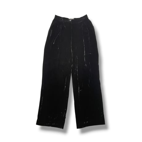 [USED] madein ITALY 🇮🇹 BLACK🖤 ベロアパンツ